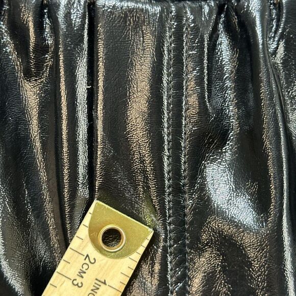 BlankNYC Black Pleather Wide Leg Pants Women's Medium Pull On High Rise Trousers - Picture 13 of 16